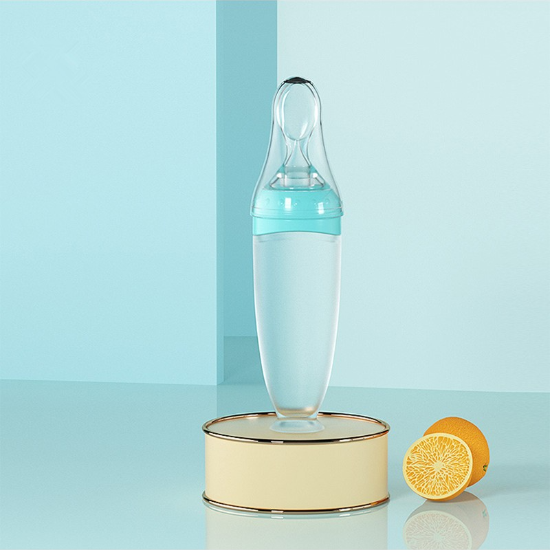 Baby Spoon Bottle Feeder, Kids Toddler Cutlery/ ملعقة الاطفال الرضع