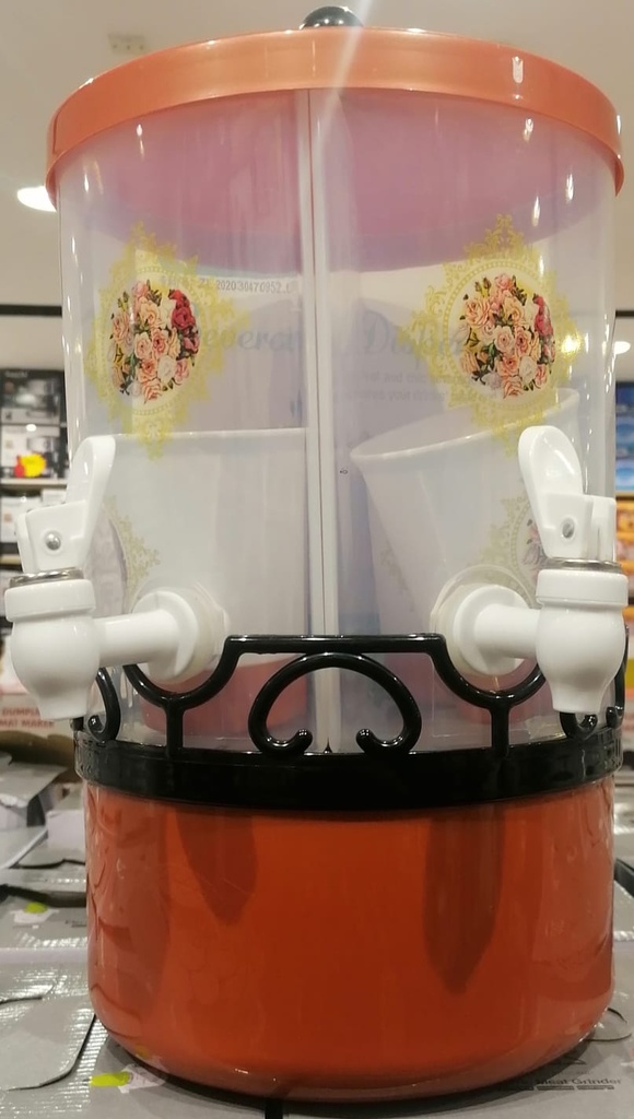 Beverage preservation bowl with outlet/وعاء حفظ المشروبات مع مصب