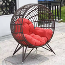 Wicker Round Ball Lounge Chair / كرسي استرخاء دائري من الخيزران