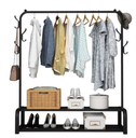 Clothes Single Hanger Stand+2 shelves / ستاند الملابس السنقل +رفين 