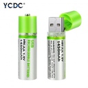 USB AA 2 Batteries/  بطارية بالشحن 