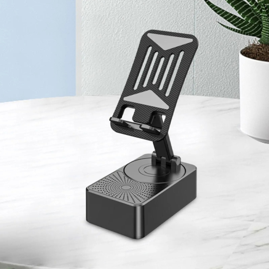 Phone stand with Power bank Bluetooth Speaker/ استاند الموبايل الذكي