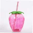 STRAWBERRY STRAW WATER BOTTLE/ كوب الفراولة
