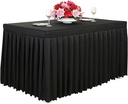 Table Cover Black /  غطاء مفرش الطاولة الاسود