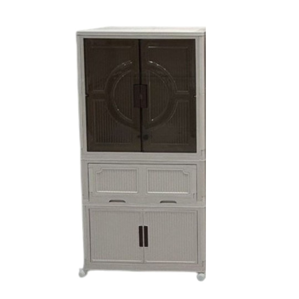 FOLDABLE CLOTHING STORAGE CABINET -3 LAYER /خزانة تخزين ملابس قابلة للطي -3 طبقات