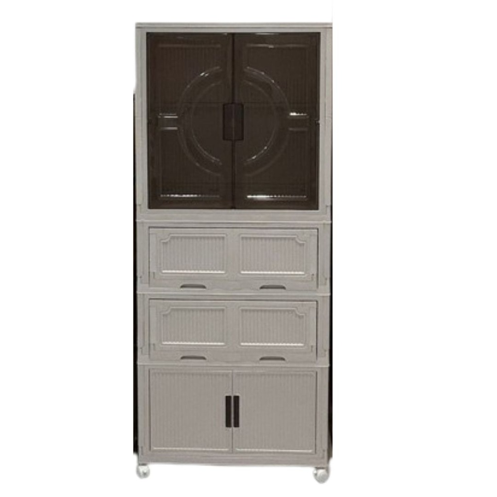 FOLDABLE CLOTHING STORAGE CABINET- 4 LAYER / خزانة تخزين ملابس قابلة للطي -4 طبقات