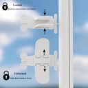  Sliding Door Child Lock/ قفل الباب المنزلق للأطفال
