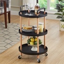 2 pcs Circular TABLE WITH WHEELS offer/عرض طاولتين دائريتين مع عجلات