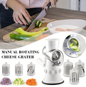 SUMO vegetable, cheese slicer, grater, 4 pieces/قطاعة ومبشرة خضروات و الجبن الدوارة 4 قطع