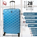 TRAVEL BAG SINGLE ZIPPER LARGE "ICE BLUE "/حقيبة سفر بسحاب واحد كبير " (لون الازرق الجليدي)"