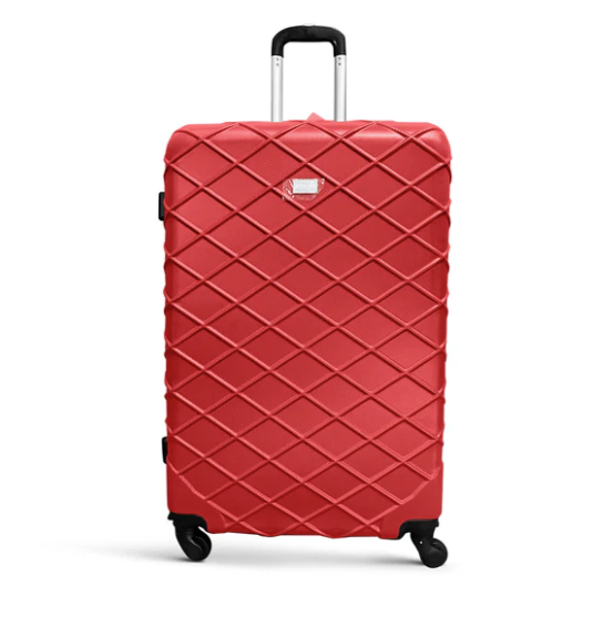 TRAVEL BAG SINGLE ZIPPER MEDIUM "RED"/حقيبة سفر بسحاب واحد متوسطة"احمر"