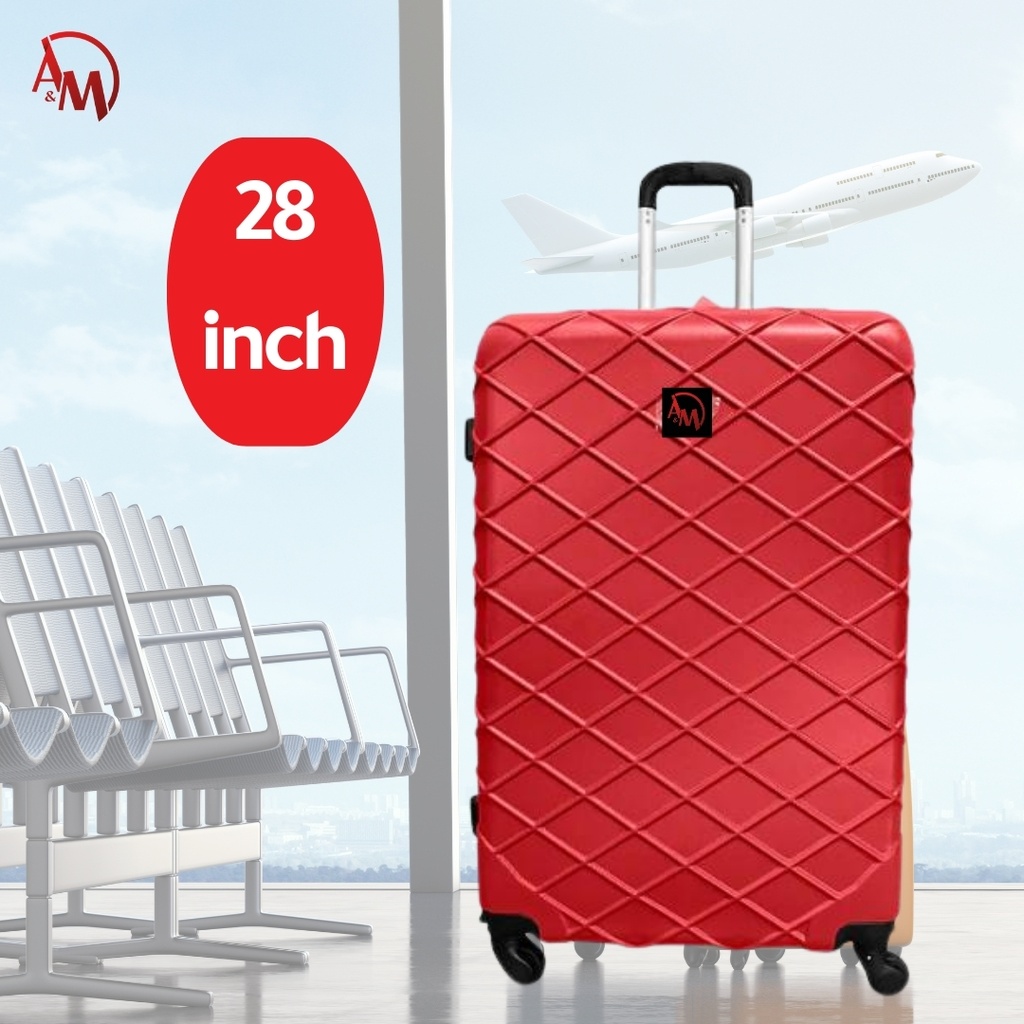 TRAVEL BAG SINGLE ZIPPER LARGE "RED"/حقيبة سفر بسحاب واحد كبيرة  "أحمر"