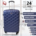 TRAVEL BAG SINGLE ZIPPER MEDIUM " NAVY BLUE "/حقيبة سفر بسحاب واحد متوسطة " لون البحري"