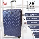 TRAVEL BAG SINGLE ZIPPER LARGE "NAVY BLUE "/حقيبة سفر بسحاب واحد كبير "لون البحري