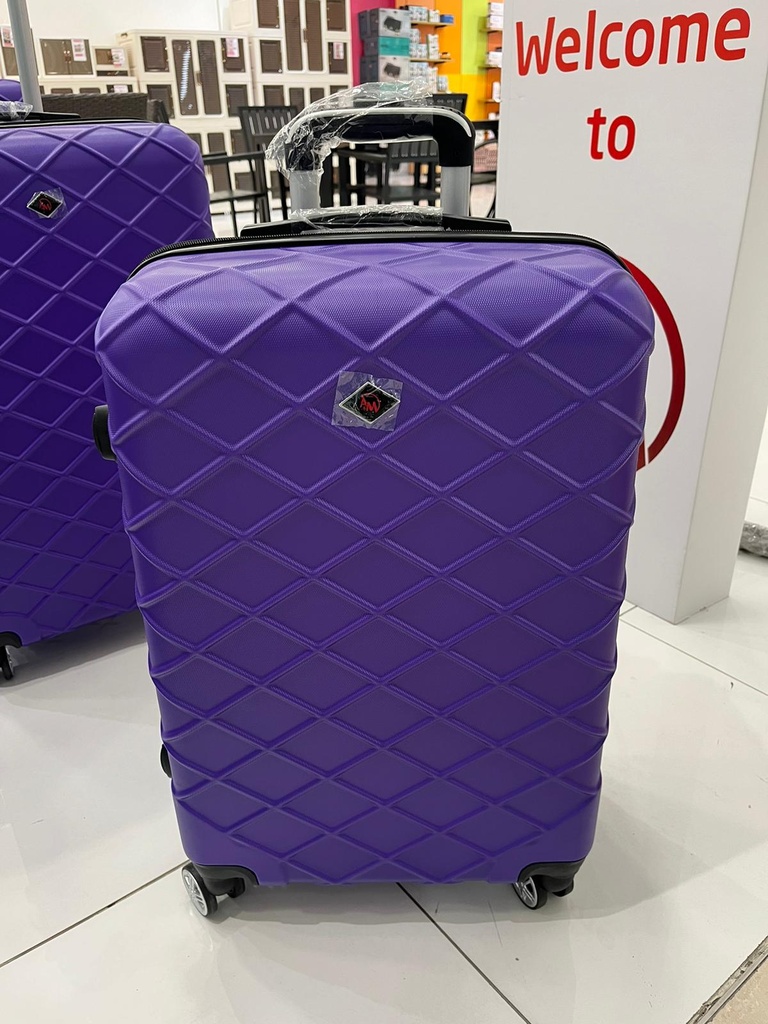 TRAVEL BAG DOUBLE ZIPPER MEDIUM " PURPLE "/حقيبة سفر بسحاب مزدوج متوسطة " بنفسجي "