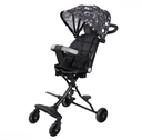 FOLDABLE TWO-WAY BABY STROLLER- BLACK / عربة أطفال ثنائية الاتجاه قابلة للطي- اسود 