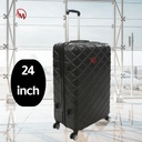 TRAVEL BAG DOUBLE ZIPPER MEDIUM  "BLACK"/حقيبة سفر بسحاب مزدوج متوسطة "اسود