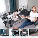 Portable Baby Bed, Foldable with Diaper Table/سرير أطفال قابل للحمل، قابل للطي مع طاولة حفاضات