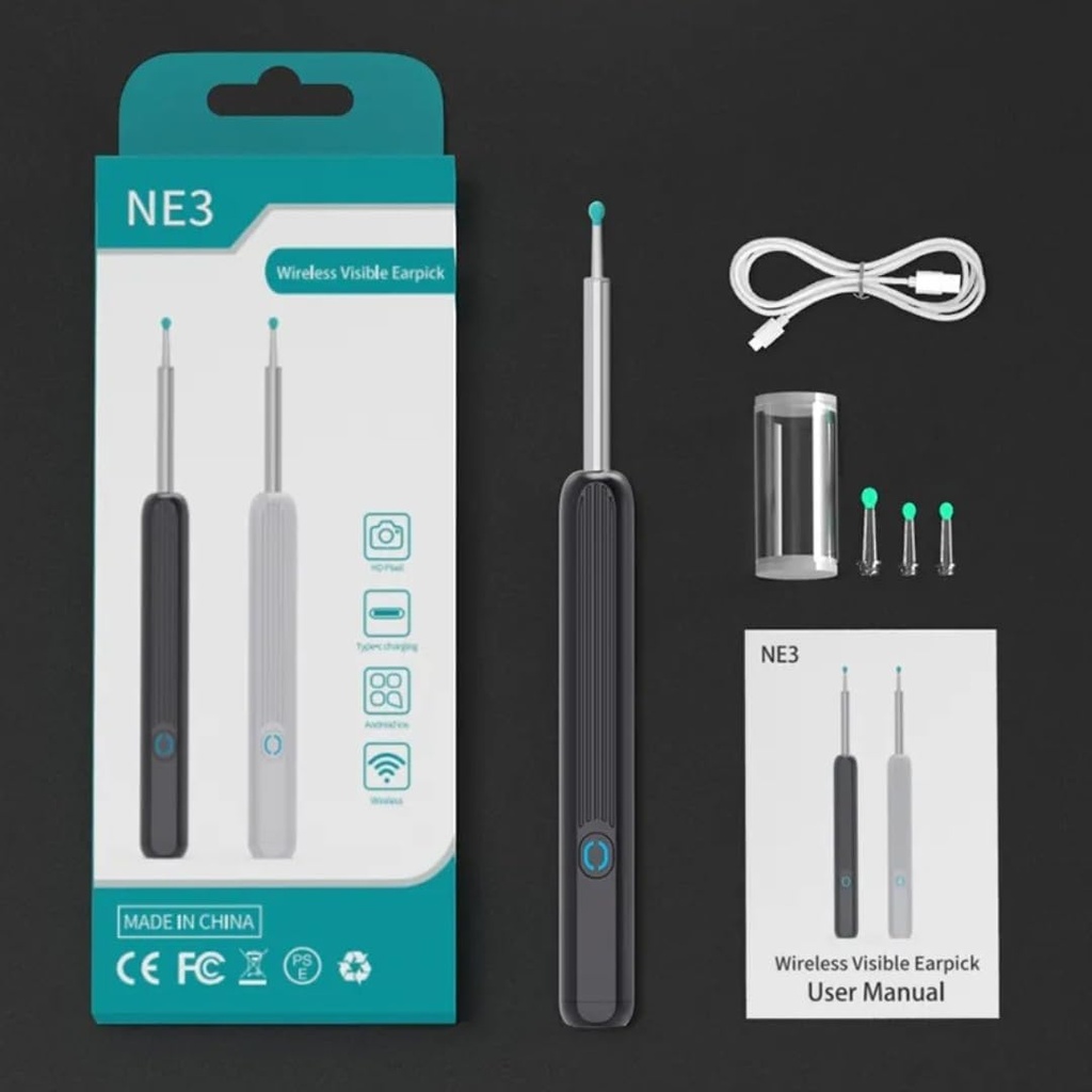 Ear Cleaner Tool with Camera , LED Light/ أداة تنظيف الأذن مع كاميرا وإضاءة 