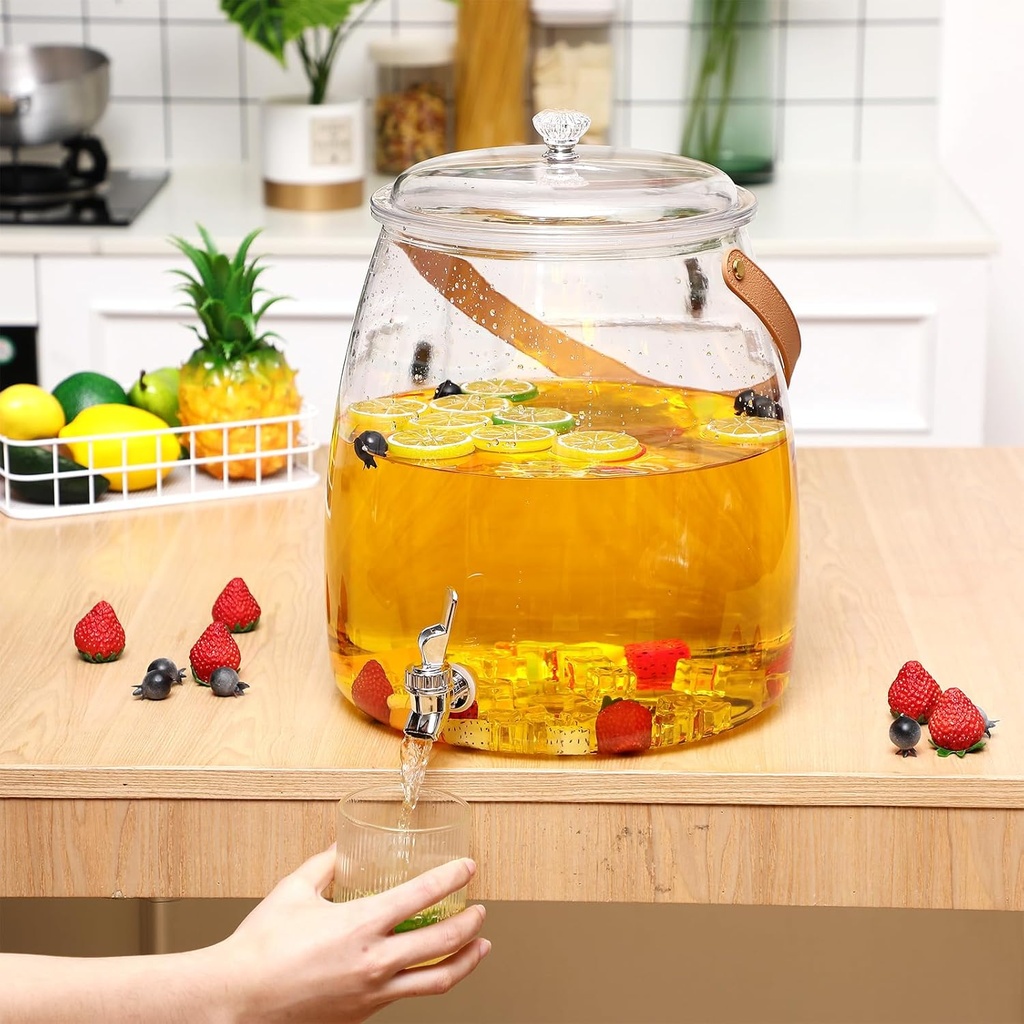 Plastic Beverage Dispenser Container 26L (without base)/وعاء بلاستيكي لتوزيع المشروبات سعة 26 لتر (بدون قاعدة)