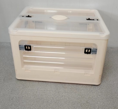 FOLDABLE PLASTIC STORAGE BIN 