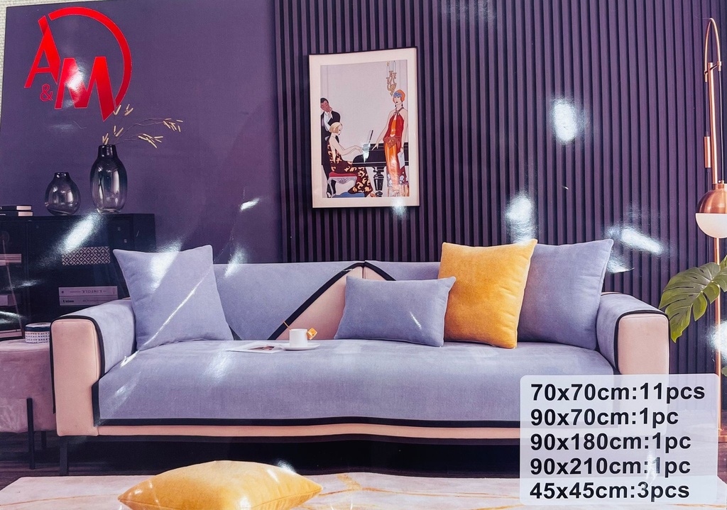 Non-slip Couch Cover Mat XXL BLUE COLOR /غطاء أريكة غير قابل للانزلاق، مقاس XXL، لون أزرق