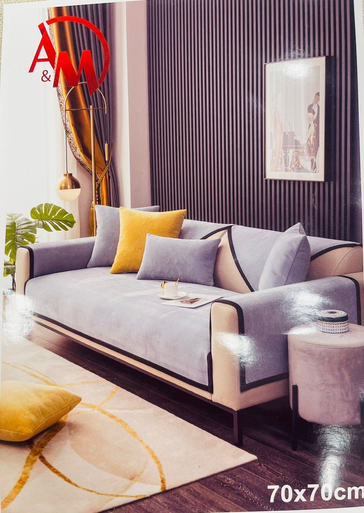 Non-slip Couch Cover Mat S SIZE 70*70 BLUE COLOR /غطاء أريكة غير قابل للانزلاق مقاس صغير 70*70 لون أزرق
