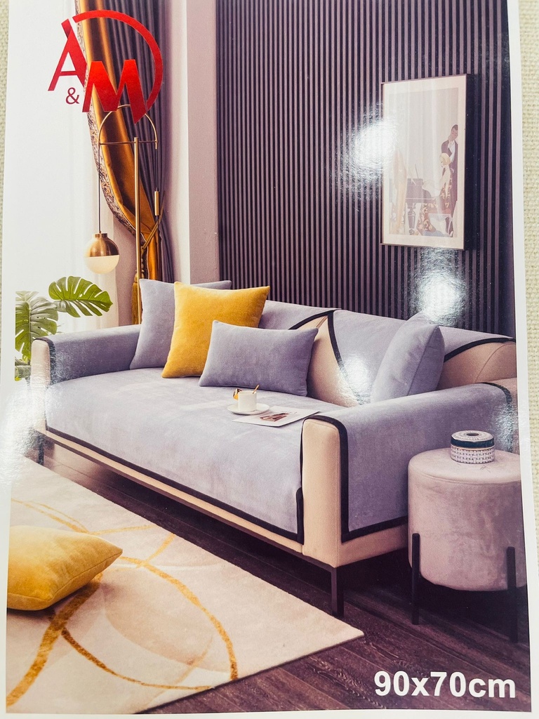 Non-slip Couch Cover Mat M SIZE 90*70 BLUE COLOR /غطاء أريكة غير قابل للانزلاق مقاس متوسط ​​90*70 لون أزرق