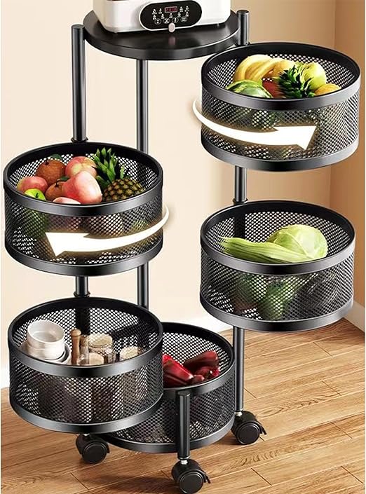 ROUND ALUMINIUM ORGANIZING RACK 5 layer 