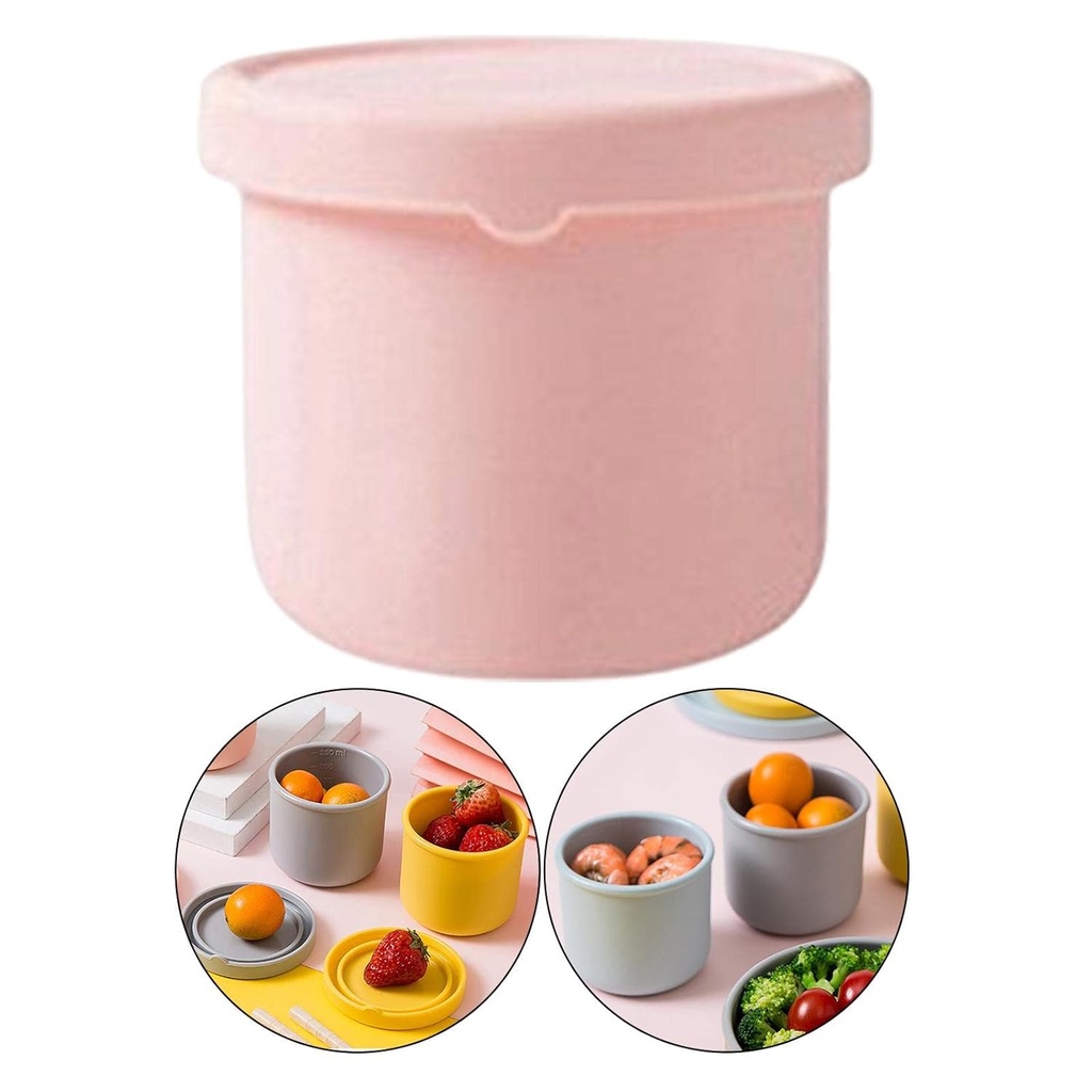 Hard Silicone Food Container 250ml/وعاء طعام من السيليكون الصلب سعة 250مل