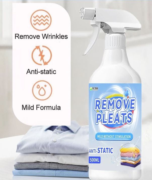 Clothes wrinkle remover spray 500ml/ بخاخ مزيل تجاعيد الملابس 500 مل