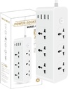 POWER SOCKET MODEL D13 6-Outlet + 3 USB + 1 TYPE C, 3M/مقبس طاقة 6منافذ + 3 USB  + واحد TYPE C بطول 3 امتار