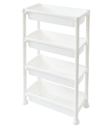 White 4-LAYERS NARROW places Organizer/ منظم أبيض للأماكن الضيقة بأربع طبقات 