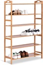 6-layer wooden shoe rack 68*24*100/ رف أحذية خشبي 6 رفوف