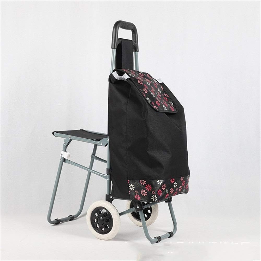 Shopping cart with stool /عربة تسوق مع مقعد