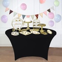 Round Table Cover BLACK-150cm/ غطاء طاولة مستديرة لون الاسود