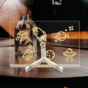 3D Acrylic Drawing Board with LED Light 30x20cm/ لوحة رسم اكريليك ثلاثية الابعاد مع اضاءة LED 