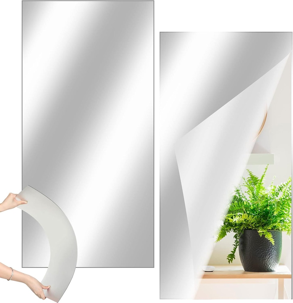 Mirror Wall Sticker 40x90cm / ملصق حائط المرآة