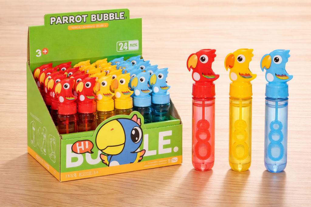 PARROT BUBBLE STICK/عصا فقاعات الببغاء للاطفال