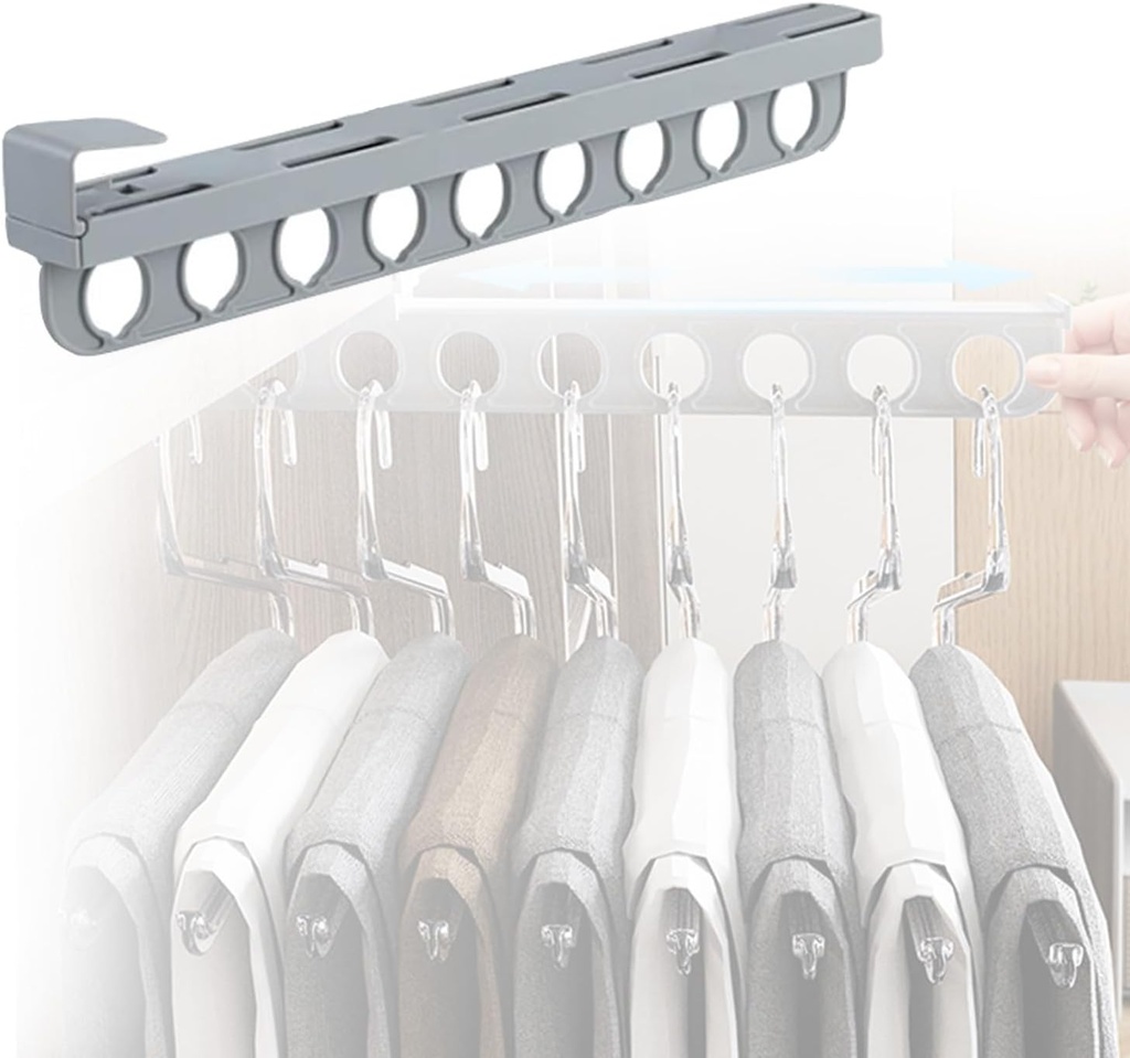 Extendable Pull-out Closet Clothes Rail /سكة تعليق ملابس قابلة للسحب والتمديد