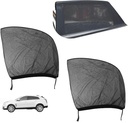 Car Breathable Stretchable Mesh Window Sunshade 4PCs / ستائر نوافذ السيارة الشبك المطاط 4 قطع