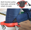Rolling Knee Pad with Wheels For Work 2PCs/وسادة ركبة بعجلات للعمل، قطعتين