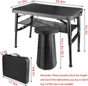 2 In 1 Folding Portable Table and Stool Set /طقم طاولة متنقلة قابلة للطي مع مقعد 2 في 1