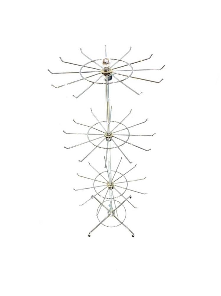 Adjustable Rotating 3 Tier Display Stand