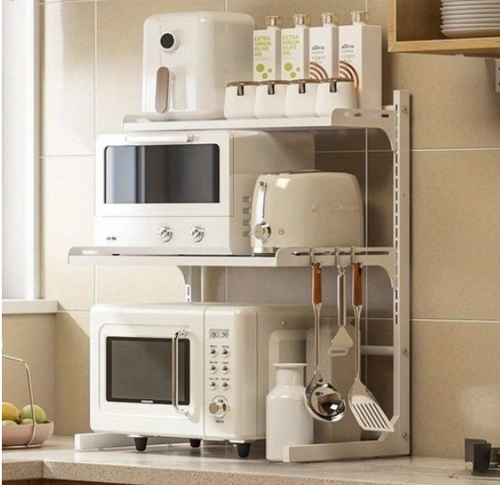 MULTIFUNCTION KITCHEN STORAGE RACK/ رف تخزين متعدد الوظائف للمطبخ