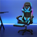 Gaming chair with light strip + speaker + footrest / كرسي ألعاب مع شريط إضاءة + مكبر صوت + مسند للقدمين
