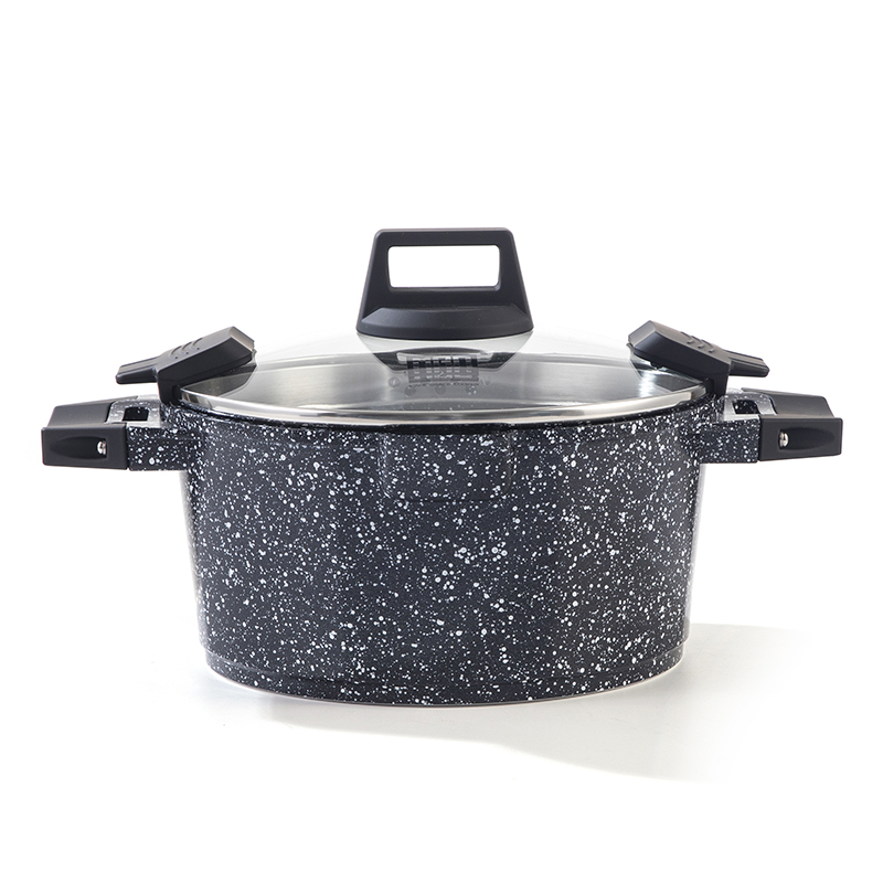 Cooking Pot with Double Bottom Ceramic 28CM/ قدر طبخ ذو قاع مزدوج من السيراميك