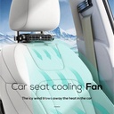 USB Powered Car Headrest Cooling Air Fan 3 Speeds/مروحة تبريد مسند رأس السيارة بثلاث سرعات