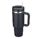 Large Vacuum Stainless Steel Mug with Handle 1200ml/ كوب كبير من الفولاذ المقاوم للصدأ مع مقبض سعة 1200 مل