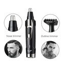2 in 1 Mini Electric High Quality  Nose HAIR & UOTLINE TRIMMER /ماكينة تشذيب شعر الأنف واللحية الكهربائية الصغيرة عالية الجودة 2 في 1